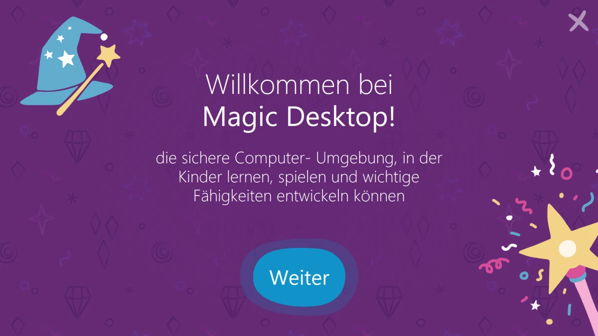 Begrüßungsbildschirm