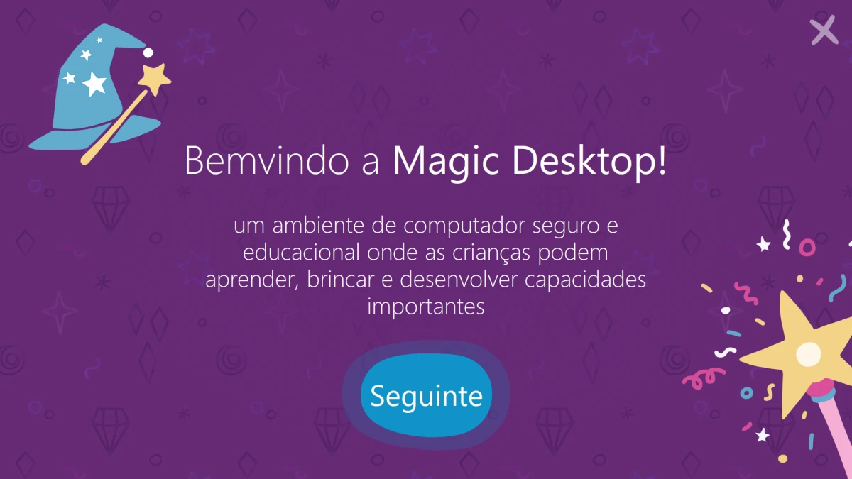 Ecrã de Boas-vindas